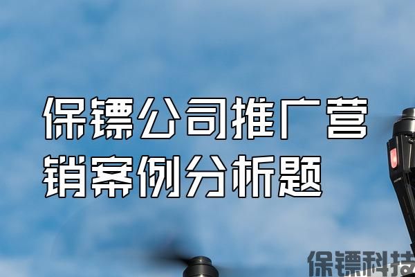保鏢公司推廣營(yíng)銷案例分析題